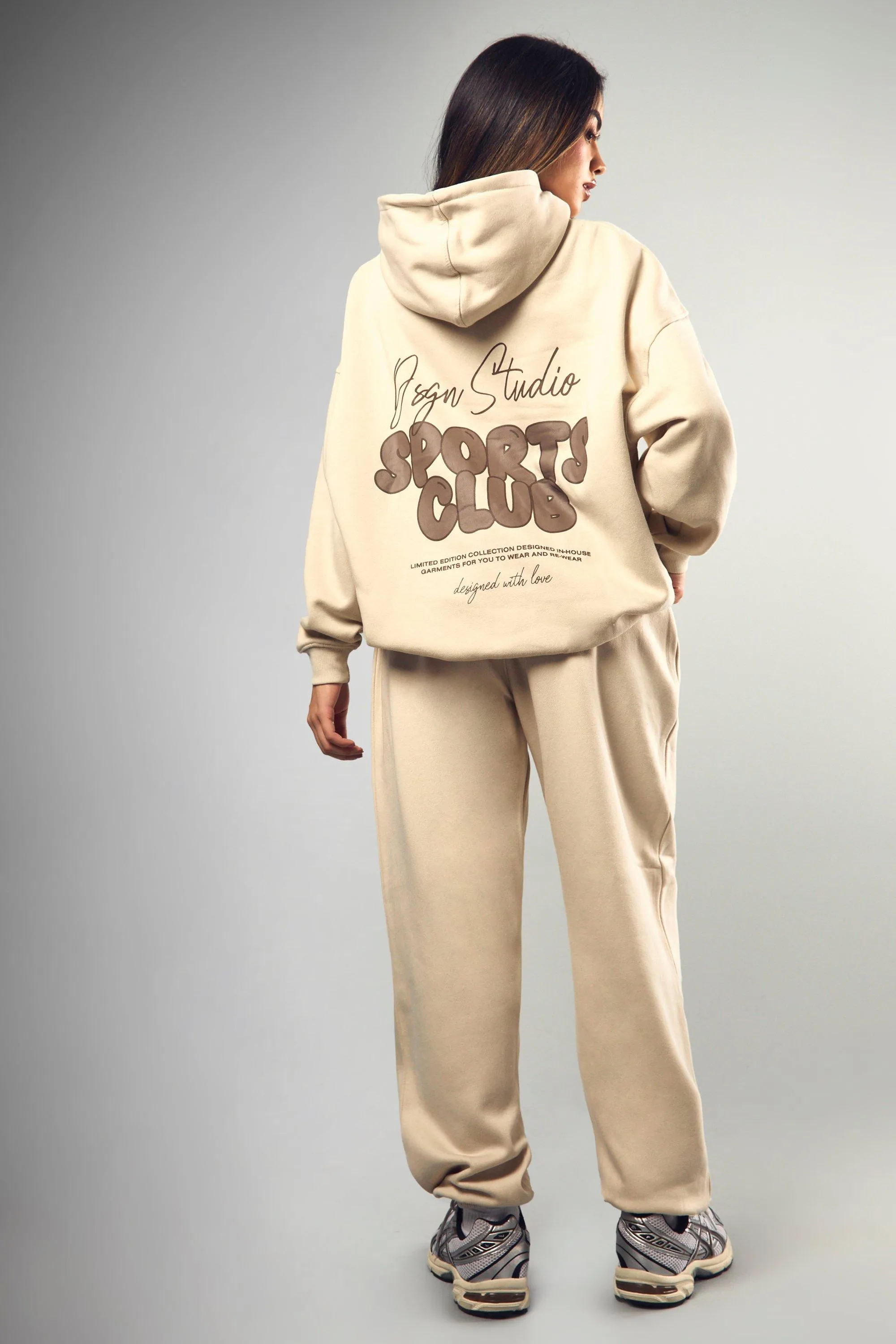 Joggers | Dsgn Studio Sports Bubble Slogan Cuffed Oversized Jogger | boohoo