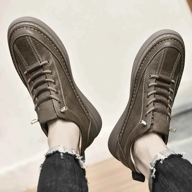 K8212989 Men's Outdoor Leather Casual Shoes Sneakers