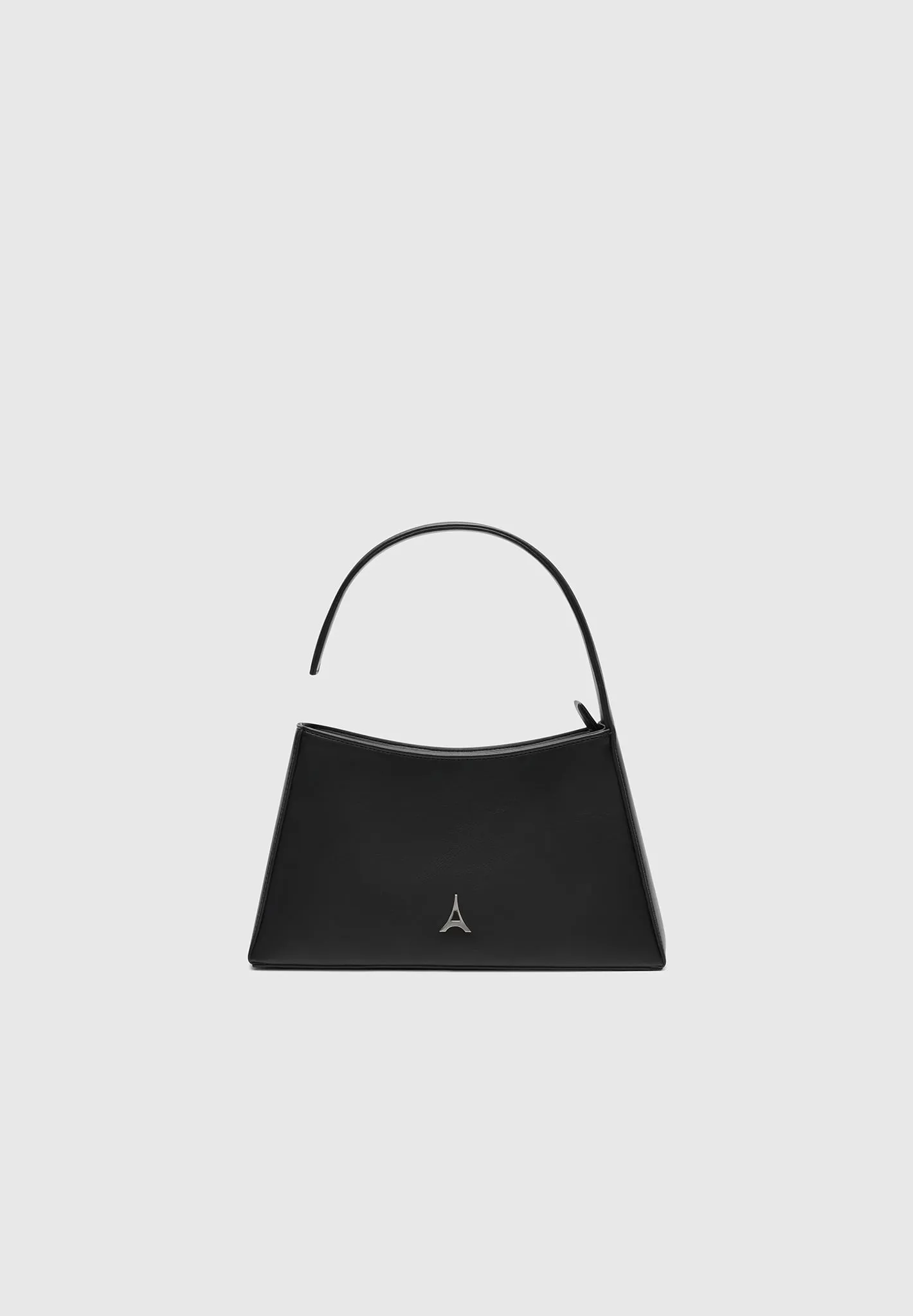 Leather Ghost Strap Bag - Black