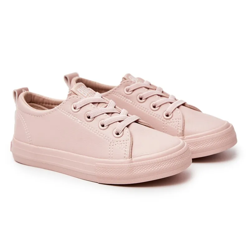 Leather Sneakers Big Star JJ374022 Nude pink