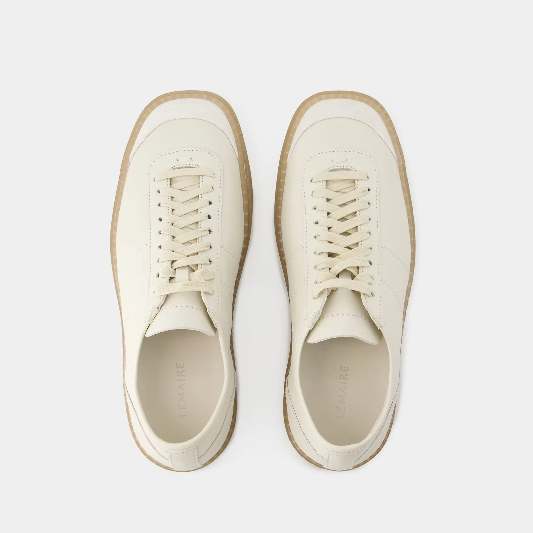 Lemaire  Linoleum Basic Sneakers - Lemaire - Leather - White Clay