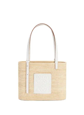 LOEWE  Raffia and leather basket bag - Multicolour