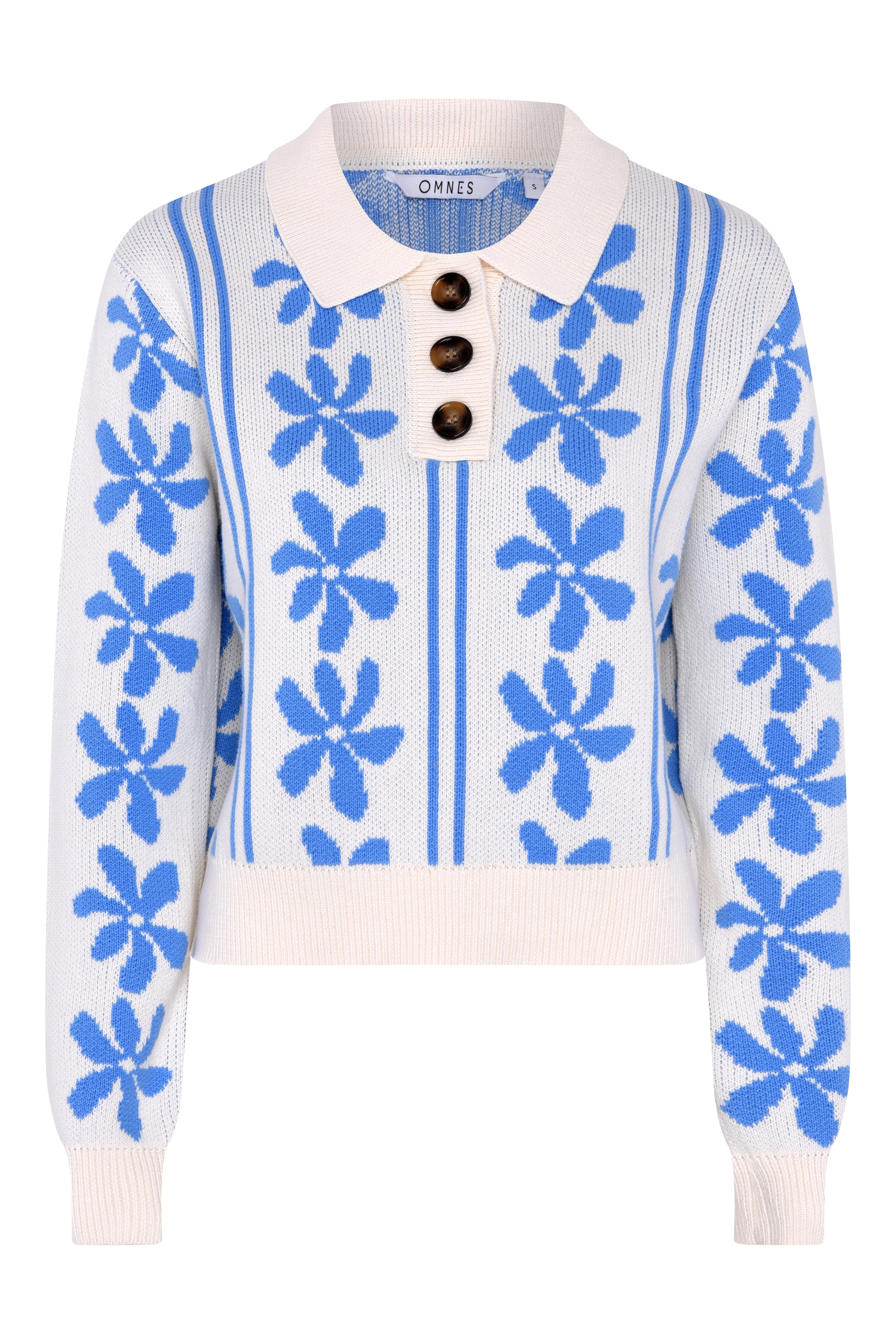 Loren Jumper in Blue and Cream