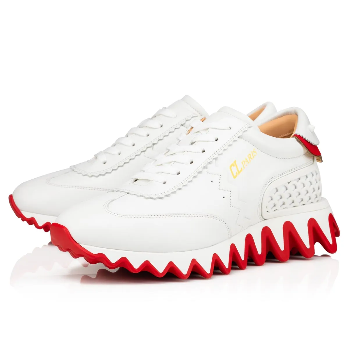 Loubishark  Sneakers - Calf leather and neoprene - Bianco - Women