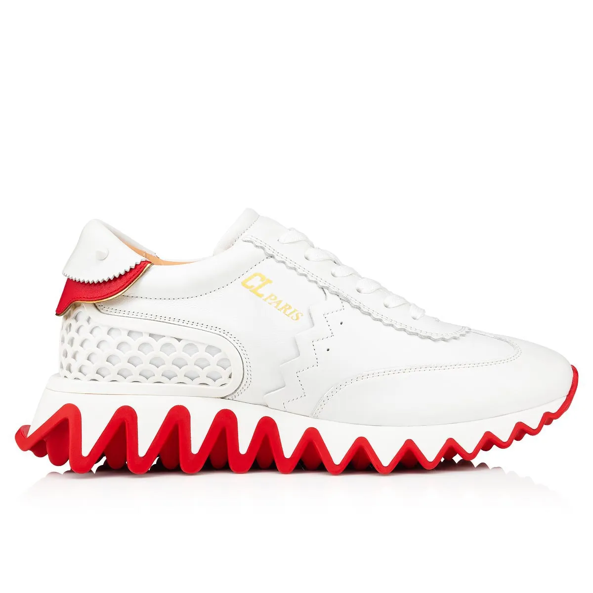 Loubishark  Sneakers - Calf leather and neoprene - Bianco - Women