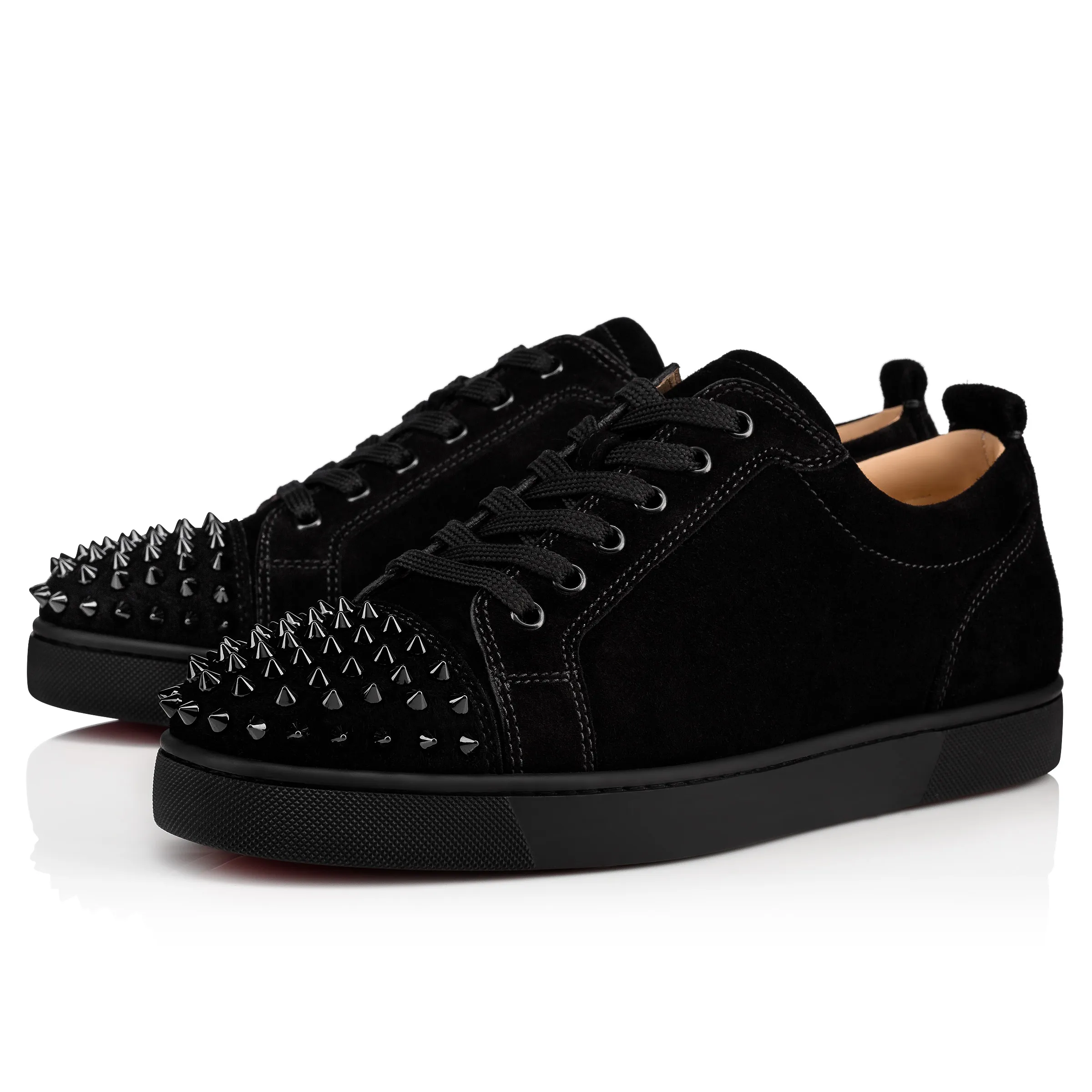 Louis Junior Spikes Sneakers - Veau velours - Black - Men