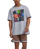 Macy's Reebok Men's Above The Rim Basketball Collage Graphic T-Shirt