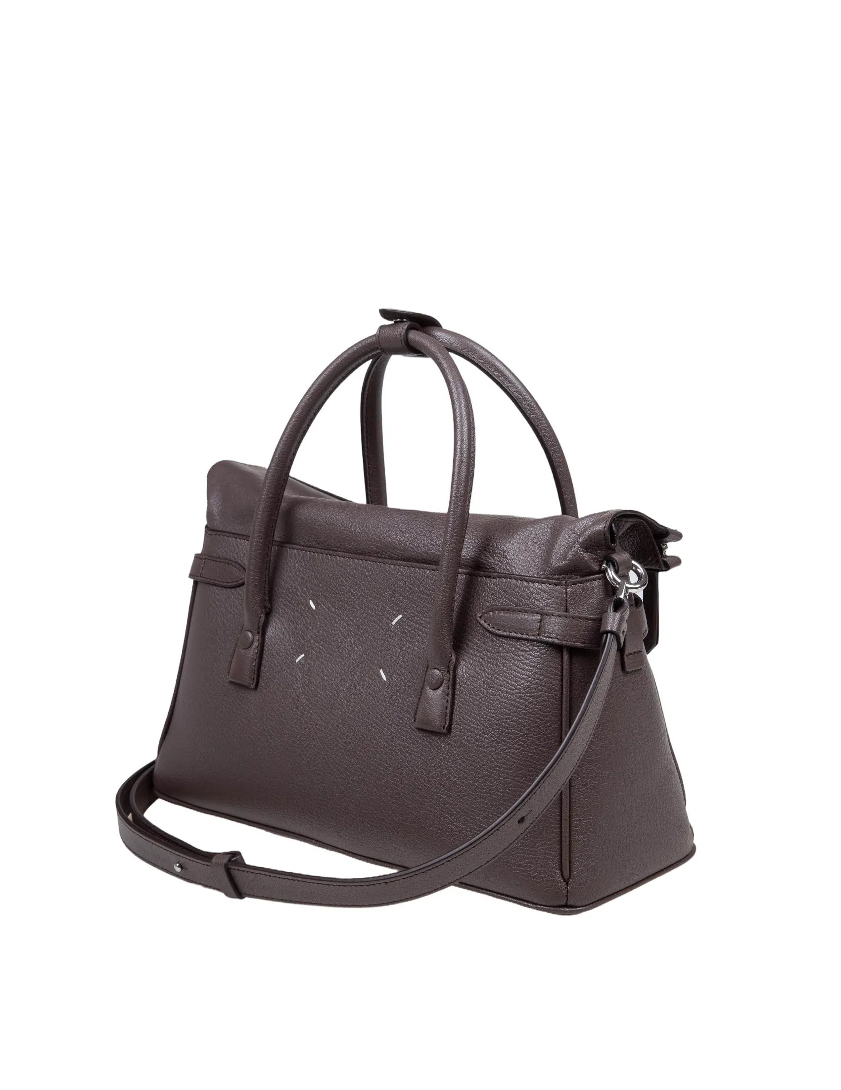 MAISON MARGIELA 5AC HANDBAG IN BROWN LEATHER