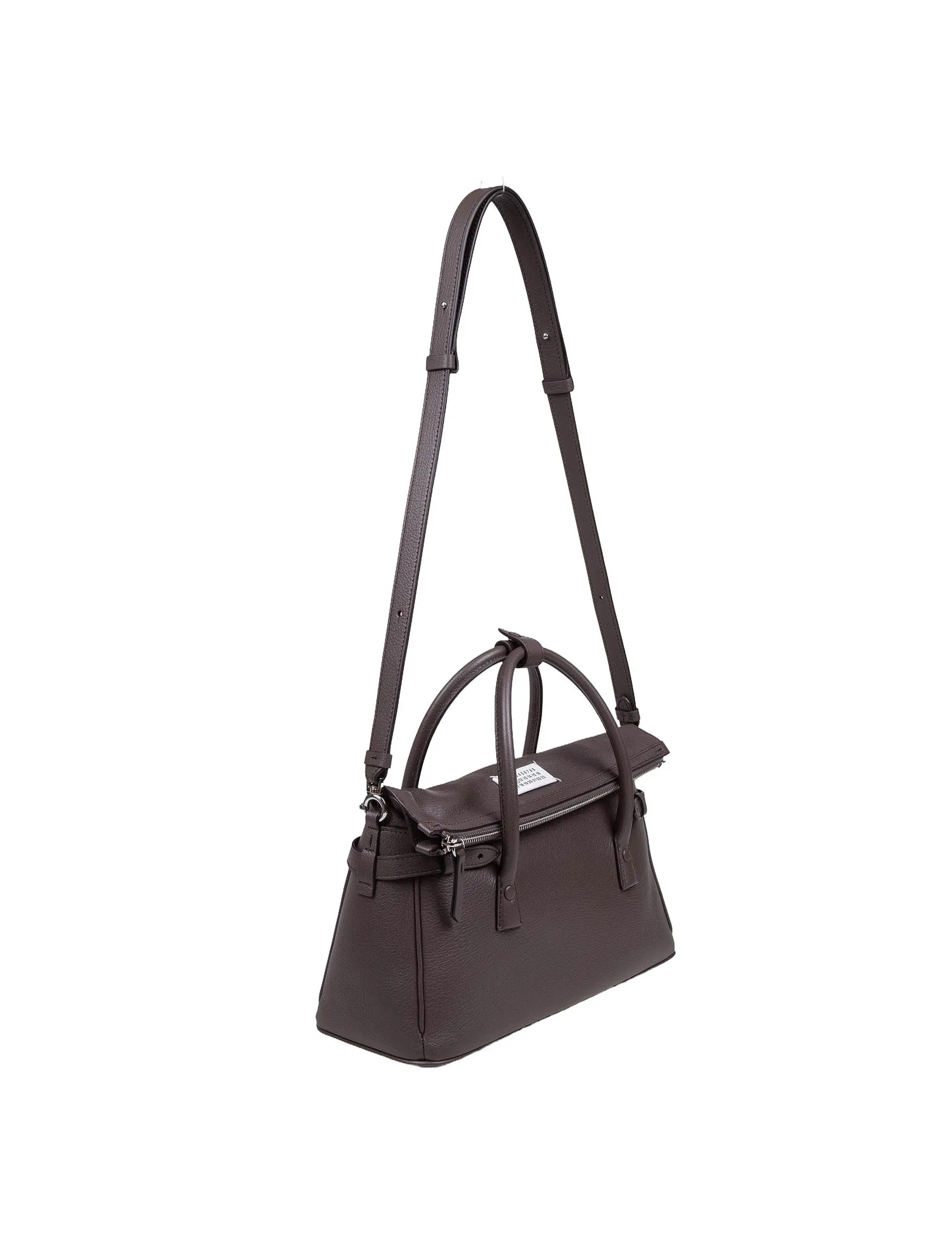 MAISON MARGIELA 5AC HANDBAG IN BROWN LEATHER