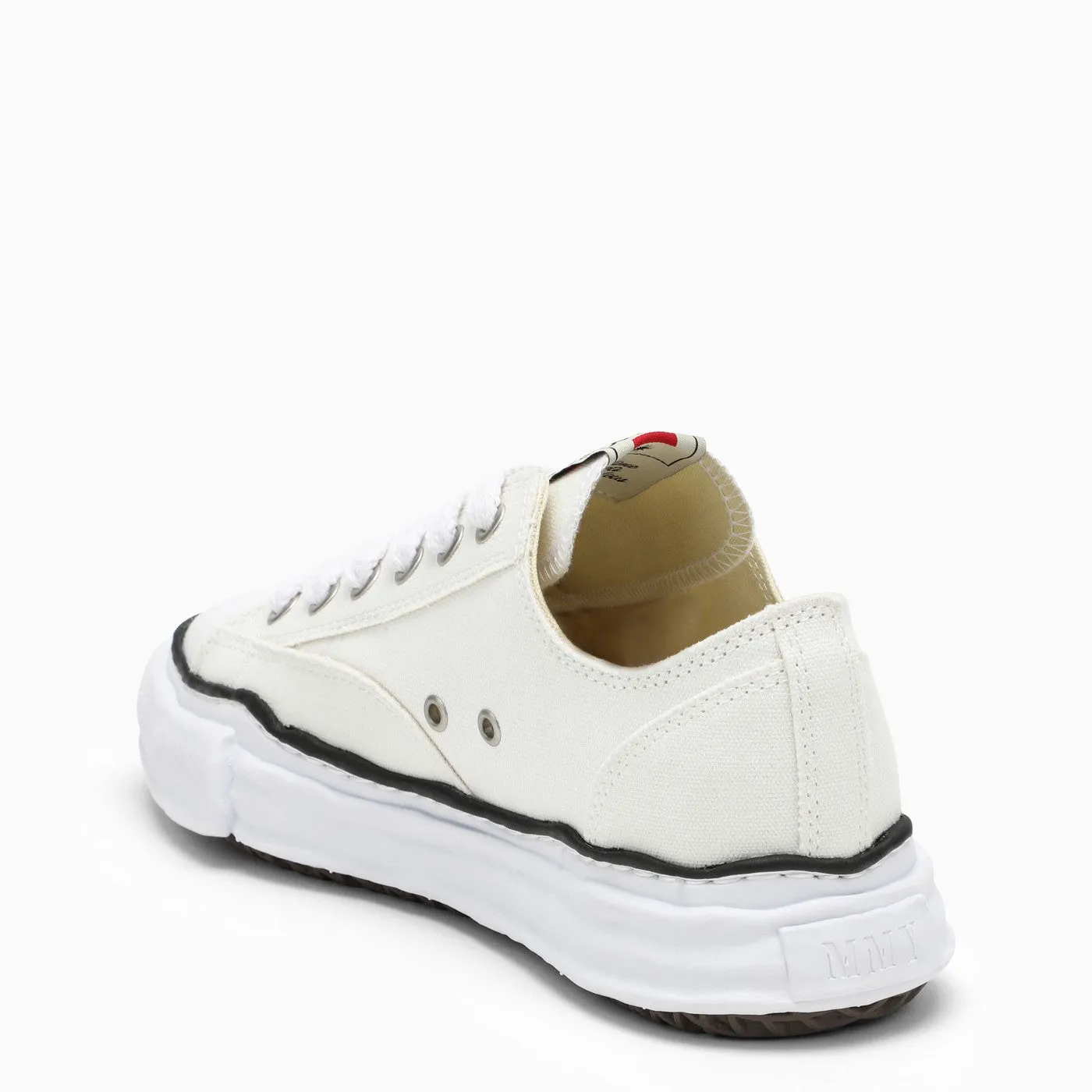 Maison Mihara Yasuhiro    Maison Mihara Yasuhiro White Peterson Low Sneakers In Canvas