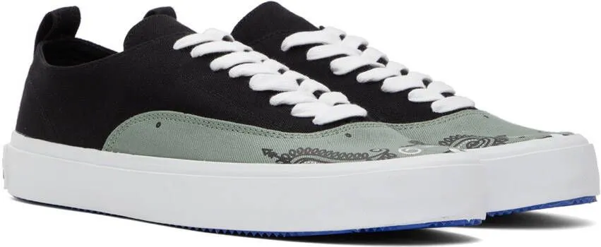 Marcelo Burlon County of Milan Black & Green OG Viento Low Top Sneakers