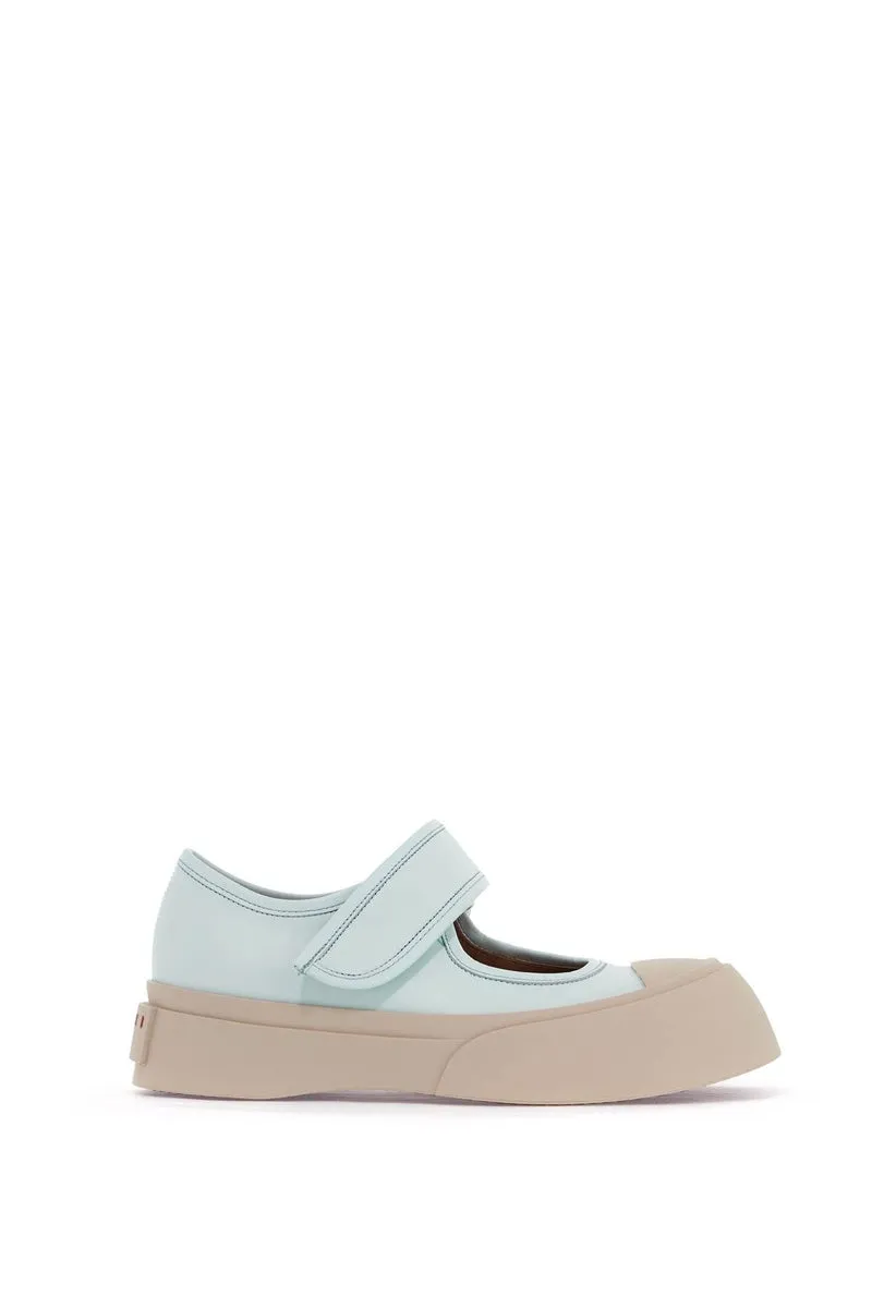 Marni    Marni Pablo Mary Jane Nappa Leather Sneakers