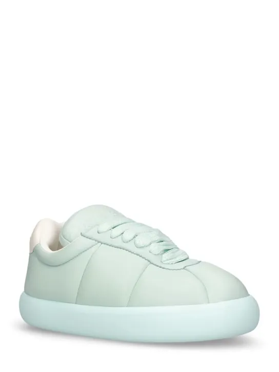 Marni   Puffy soft leather low top sneakers 