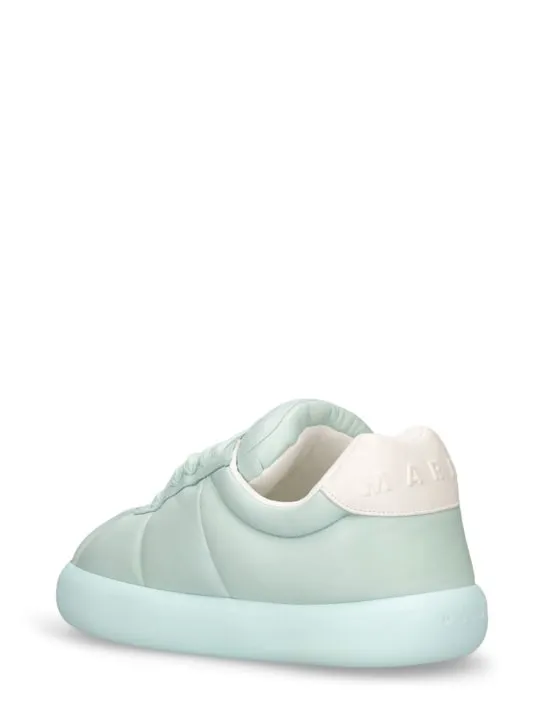 Marni   Puffy soft leather low top sneakers 