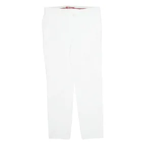 MAX MARA Chino Womens Trousers White Regular Tapered W30 L26