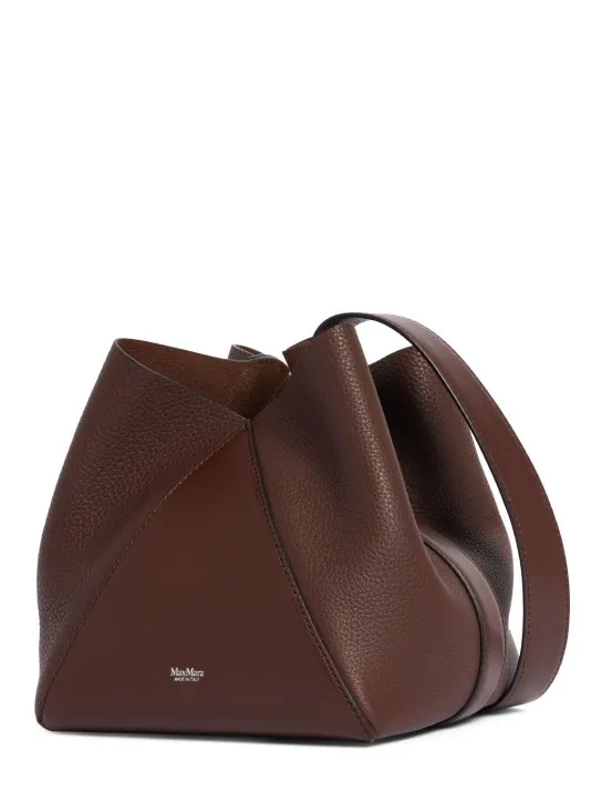 Max Mara   Small MM leather bucket bag 