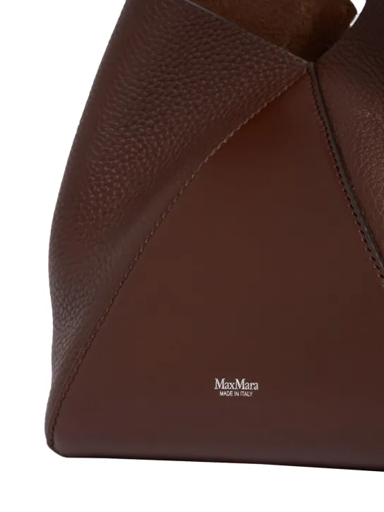 Max Mara   Small MM leather bucket bag 