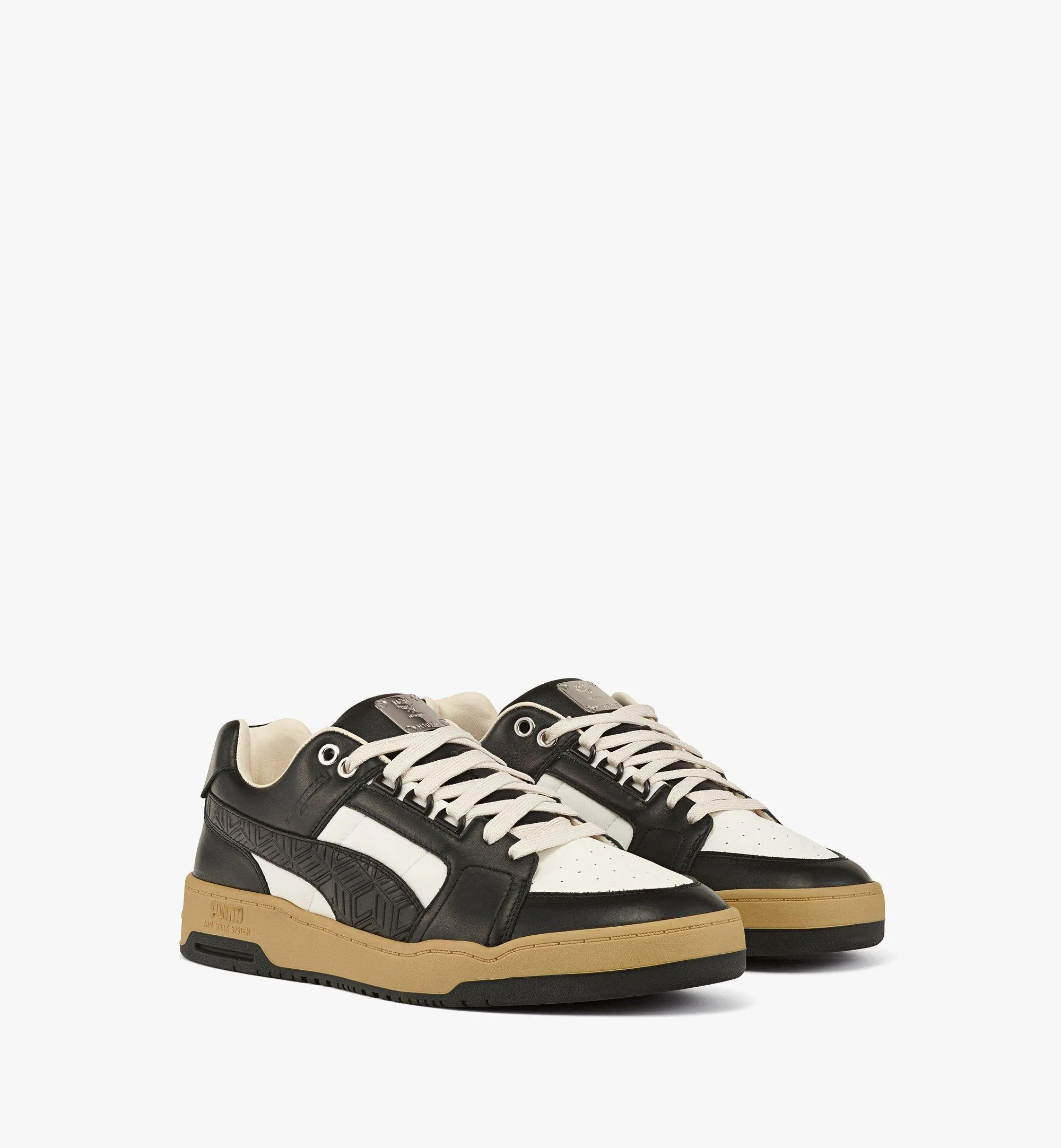 MCM x PUMA Men & Women's Slipstream Sneakers in Cubic Leather