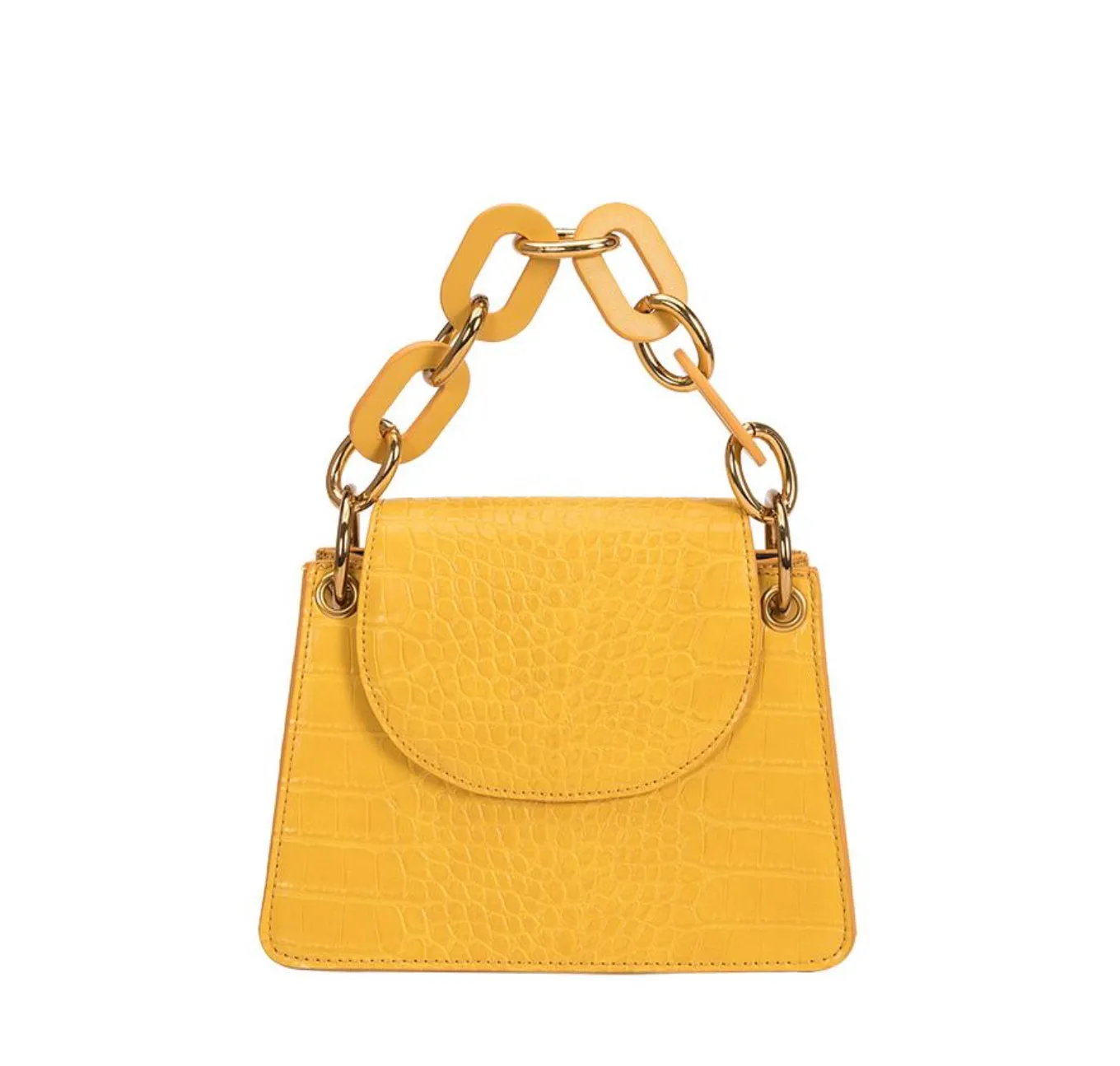 Melie Bianco Loren Handbag with Acrylic Handle