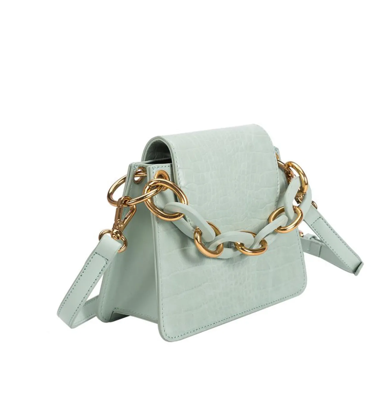 Melie Bianco Loren Handbag with Acrylic Handle