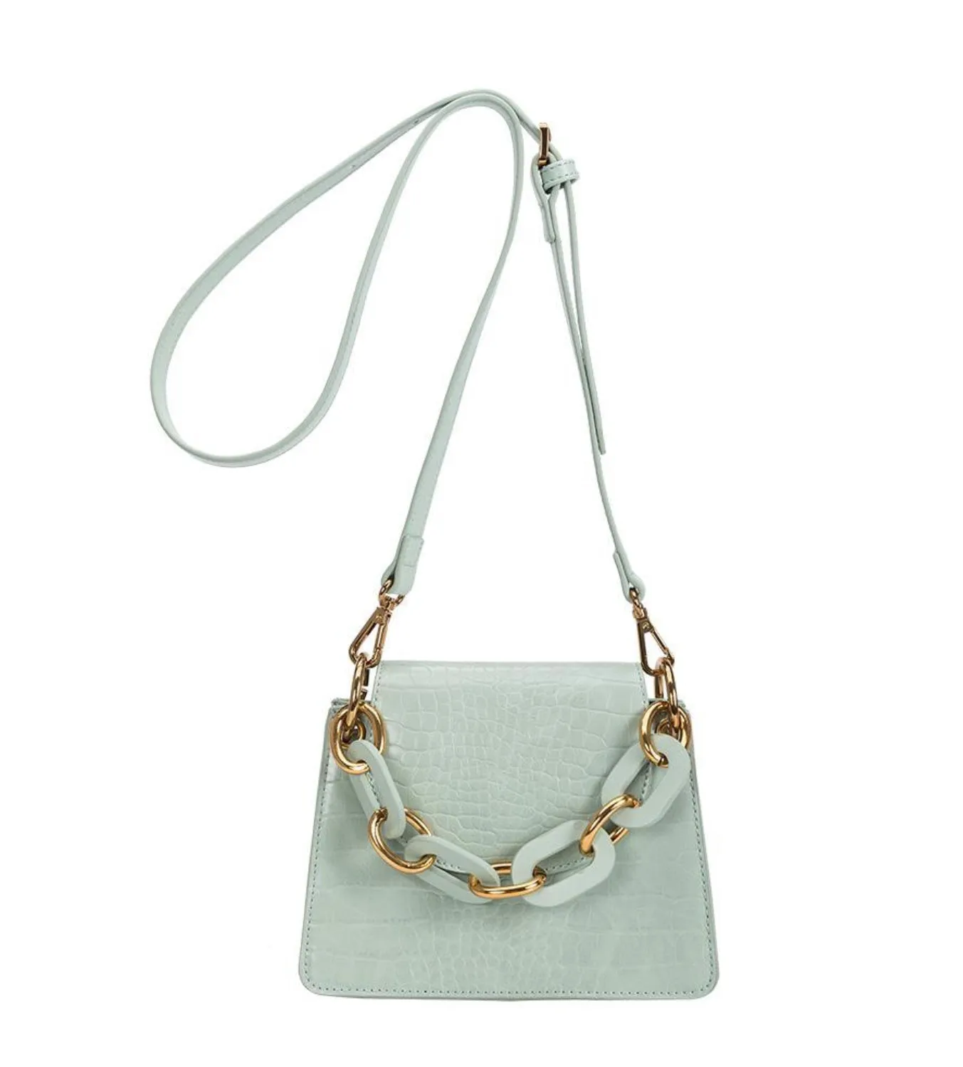 Melie Bianco Loren Handbag with Acrylic Handle