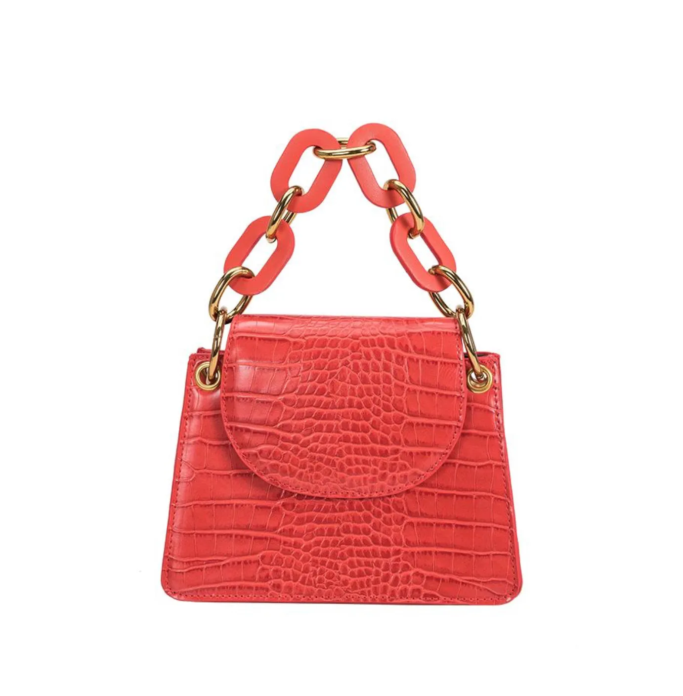 Melie Bianco Loren Handbag with Acrylic Handle