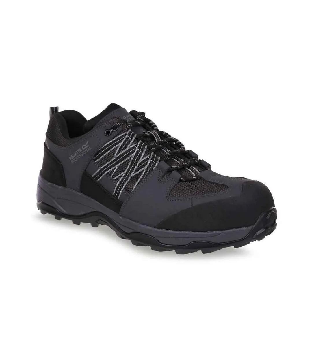 Mens clayton safety trainers black/briar Regatta