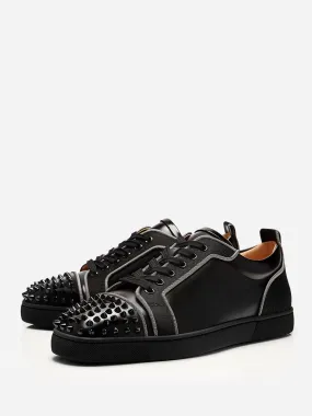 Mens Round Toe Lace Up Sneakers With Spike Milanoo Exclusive