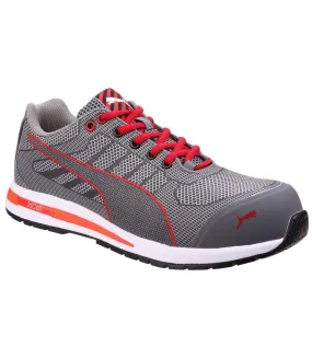 Mens xelerate knit low safety trainers grey Puma