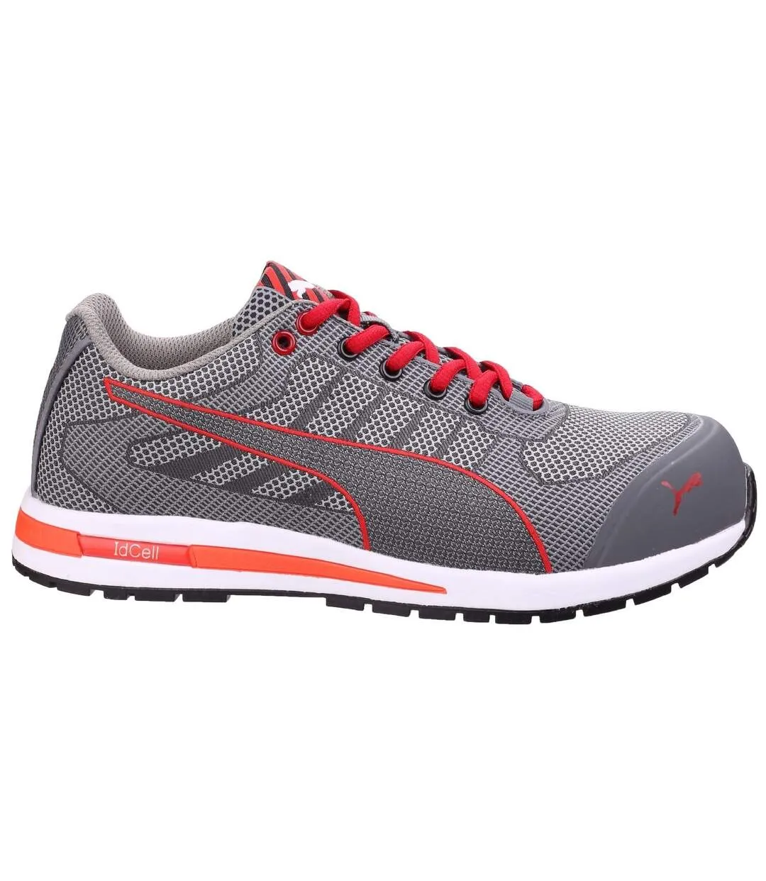 Mens xelerate knit low safety trainers grey Puma