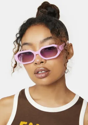 Mercer Pink Oval Sunglasses-