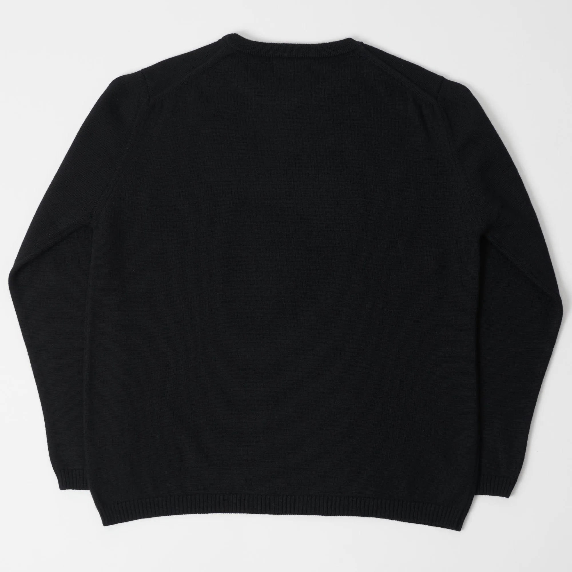 Merz b. Schwanen MWRC01 Knit Crew Neck Pullover - Deep Black