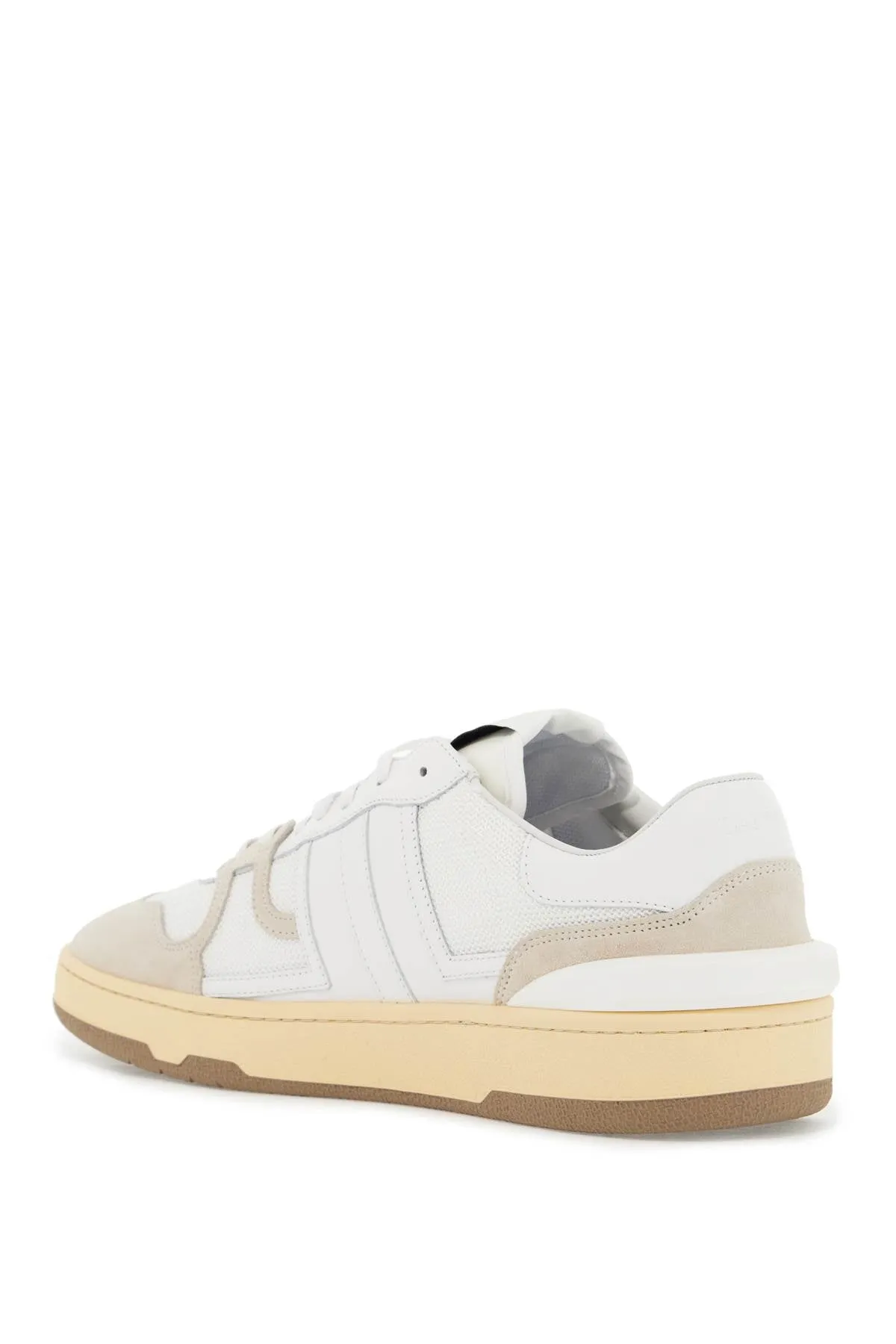 mesh and leather clay sneakers with FM SKDK00 NASH A20 BLANC