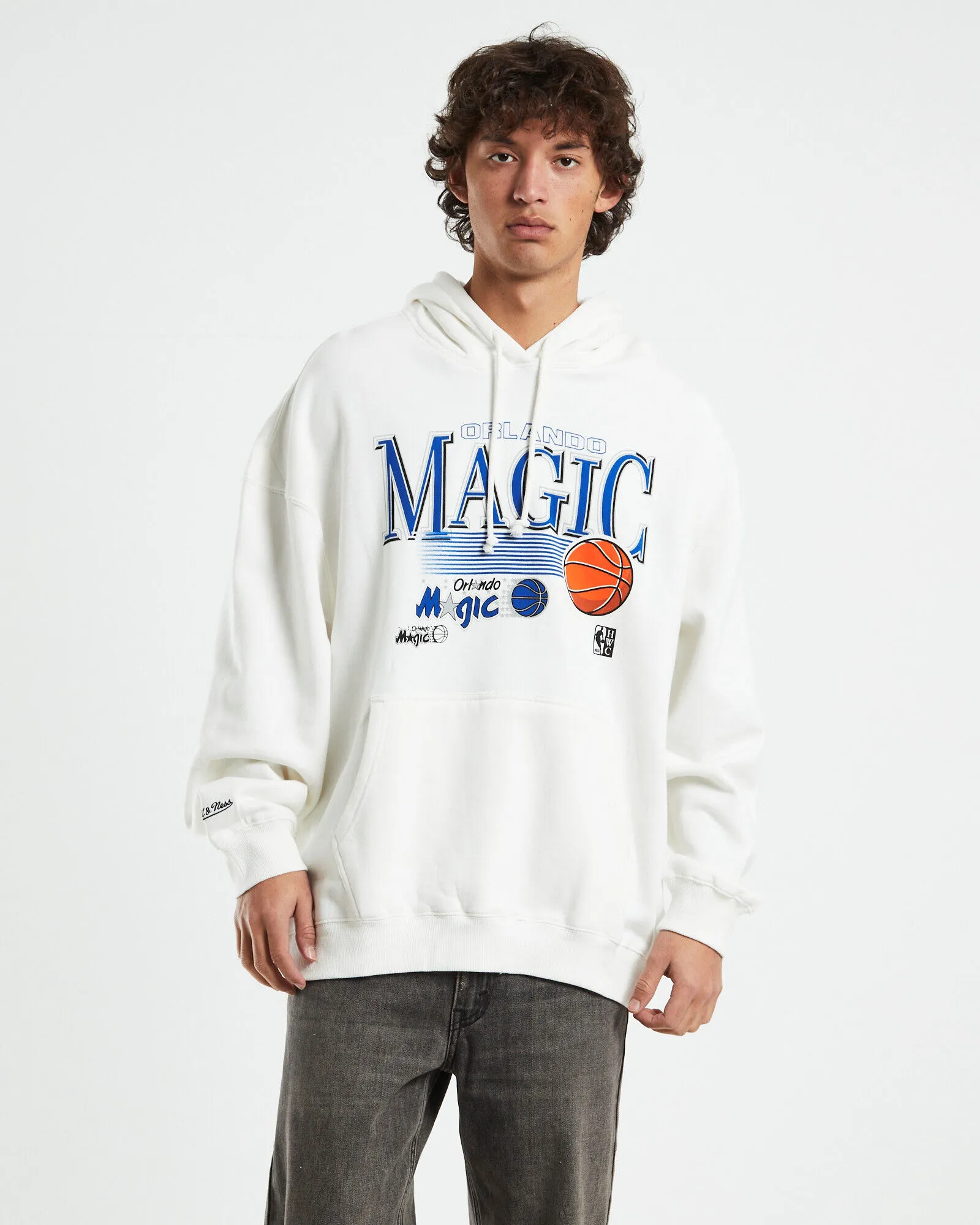 Mitchell & Ness Swish Hoodie Orlando Magic Vintage White