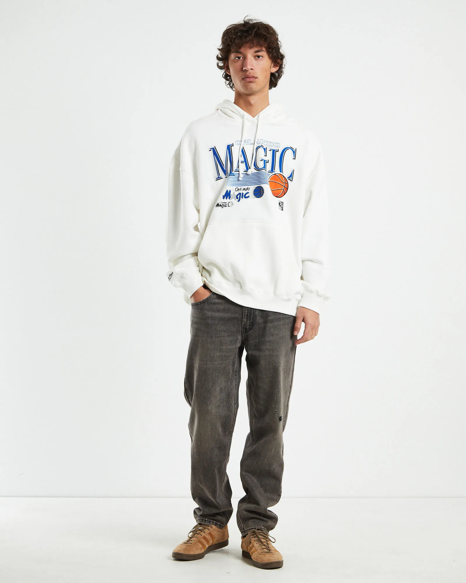 Mitchell & Ness Swish Hoodie Orlando Magic Vintage White