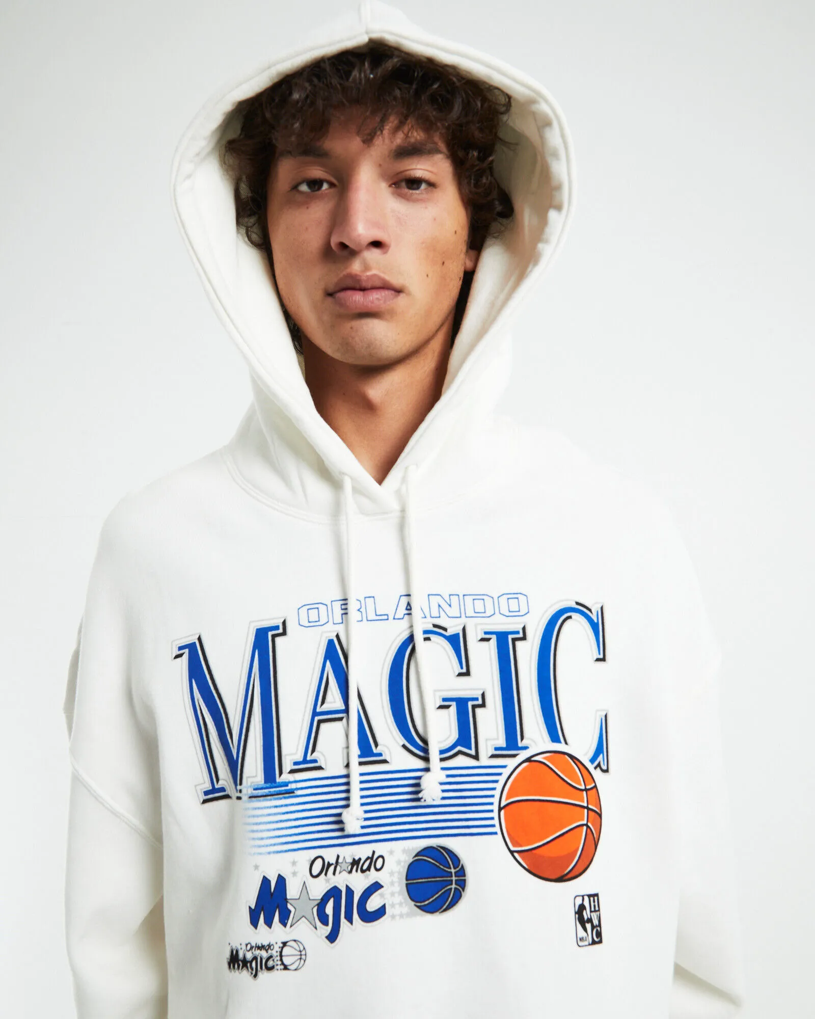 Mitchell & Ness Swish Hoodie Orlando Magic Vintage White