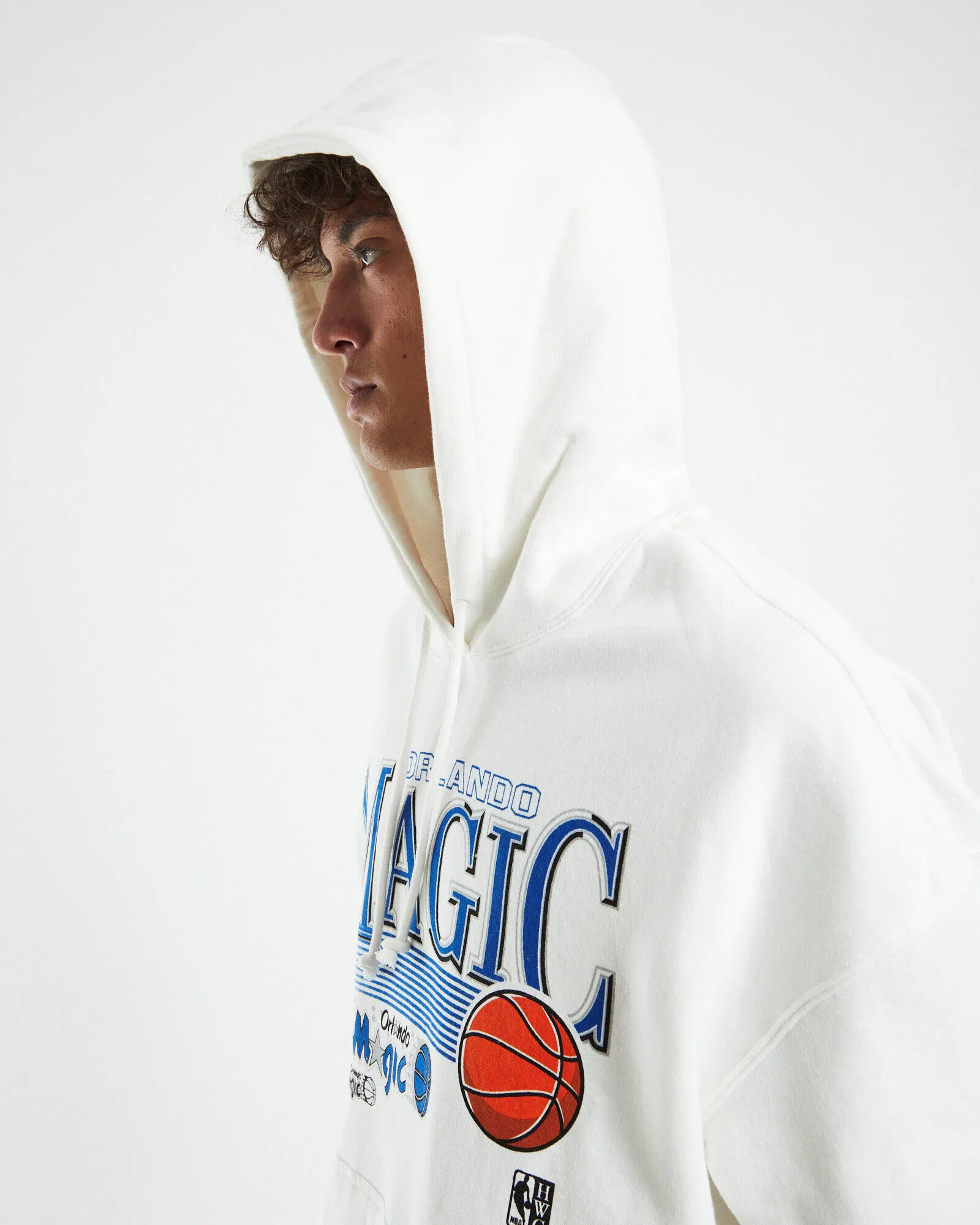 Mitchell & Ness Swish Hoodie Orlando Magic Vintage White