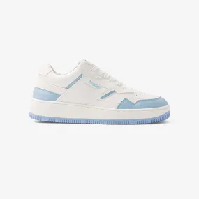 MoEa Vegan Sneakers White Blue - Gen1 - Pet Leather