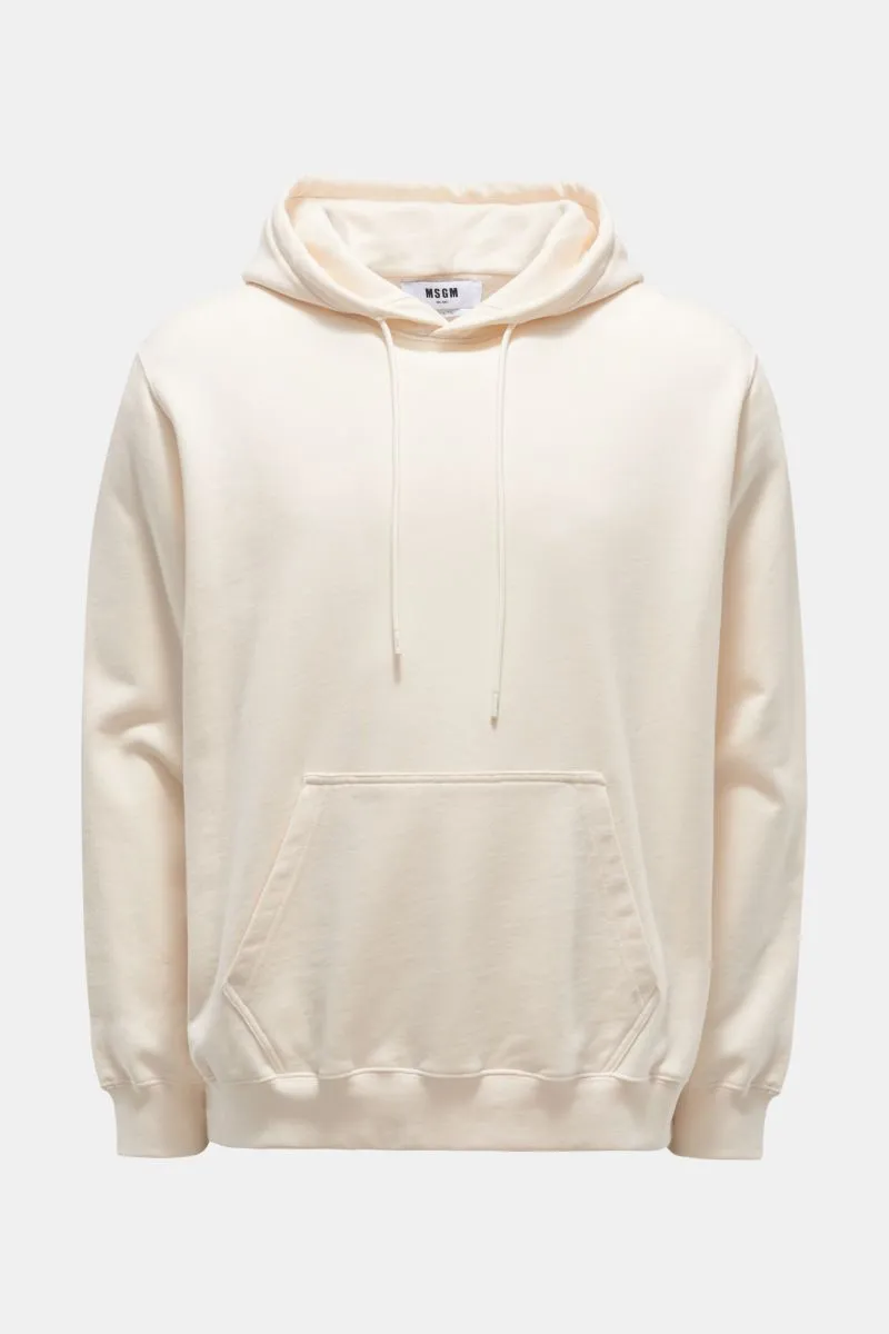 MSGM hooded jumper cream