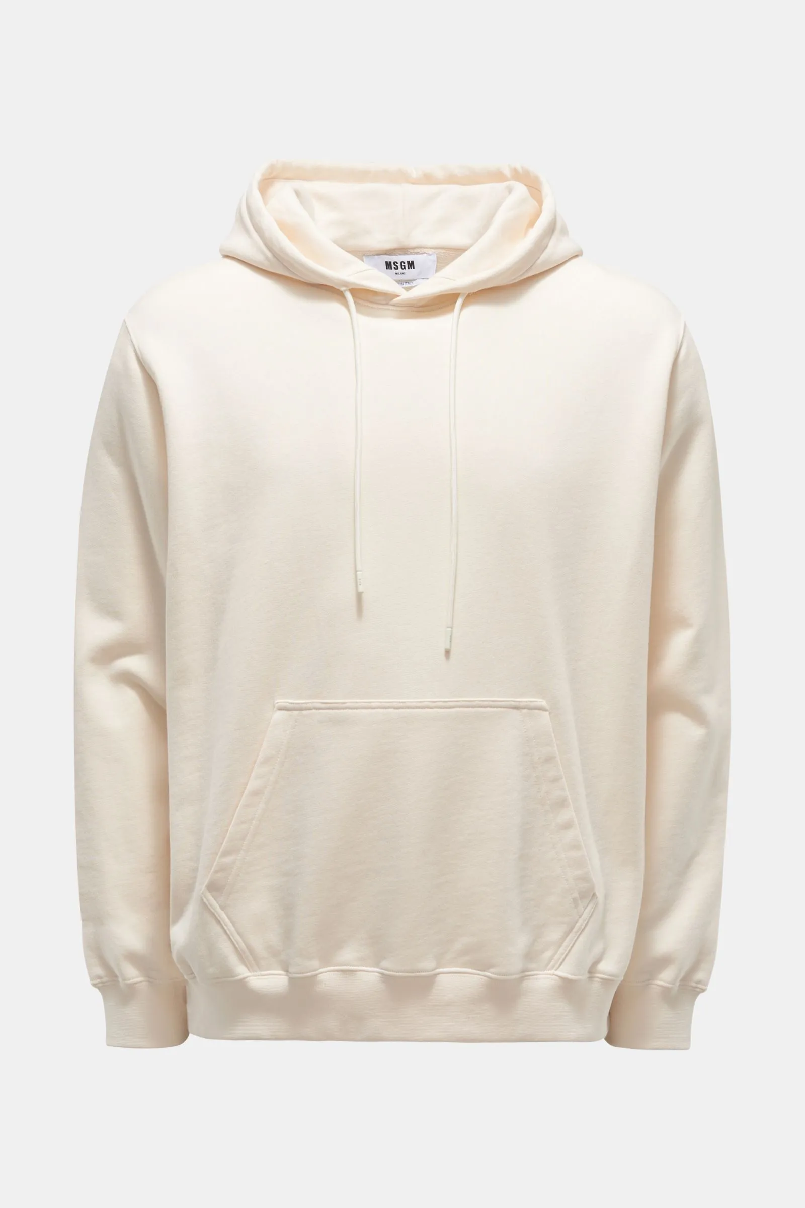 MSGM hooded jumper cream