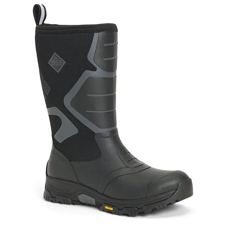 Muck Boot Company Men's Apex Pro & Vibram Arctic Grip A.T. Traction Lug Boot - Black