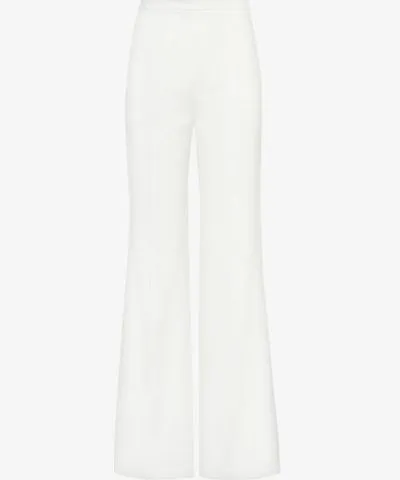 Nadine Merabi Womens White Kira embellished straight-leg woven trousers