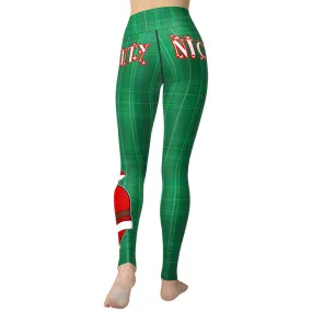 Naughty or Nice Yoga Leggings