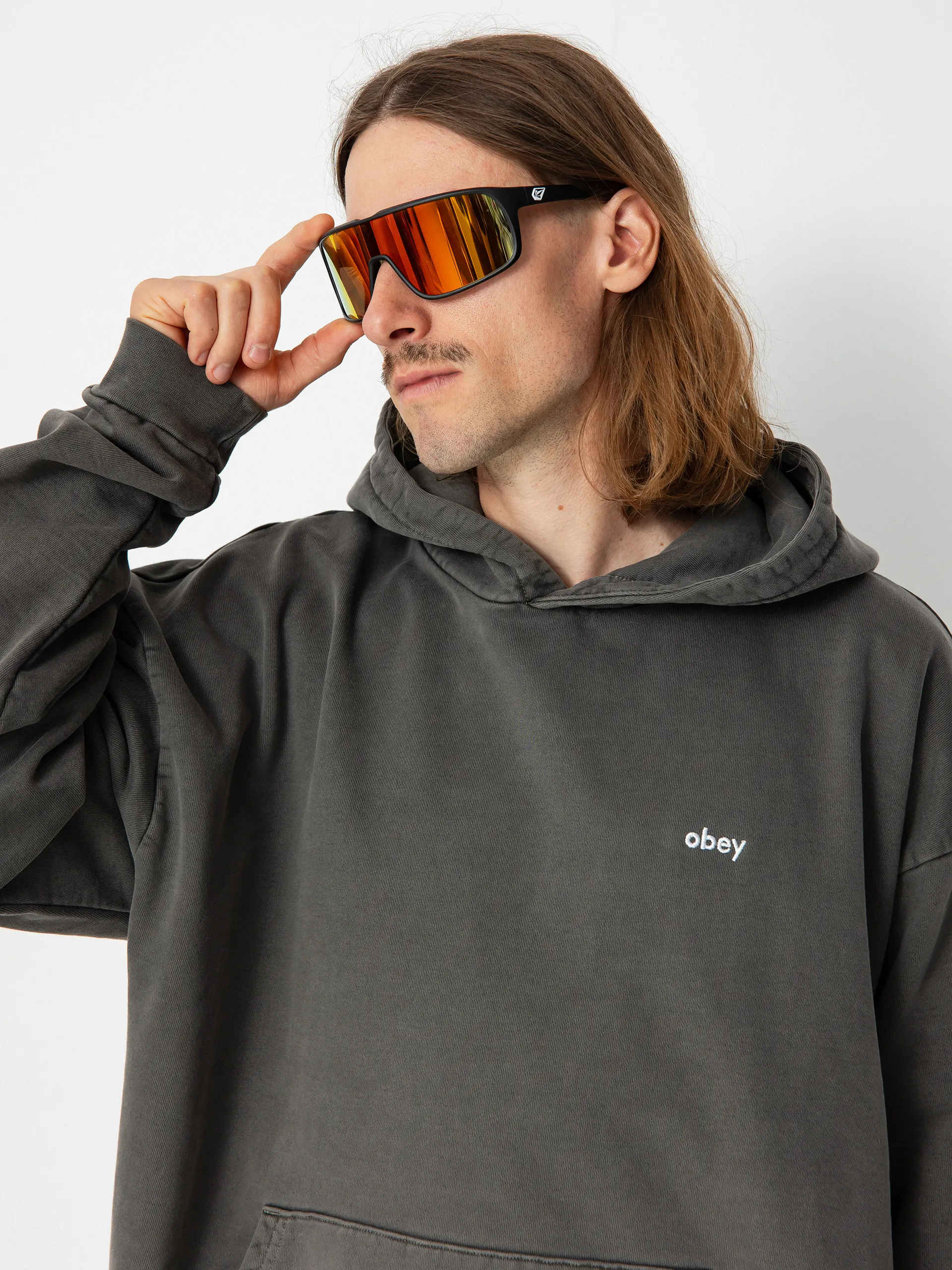 OBEY Lowercase Pigment HD Hoodie (pigment digital black)