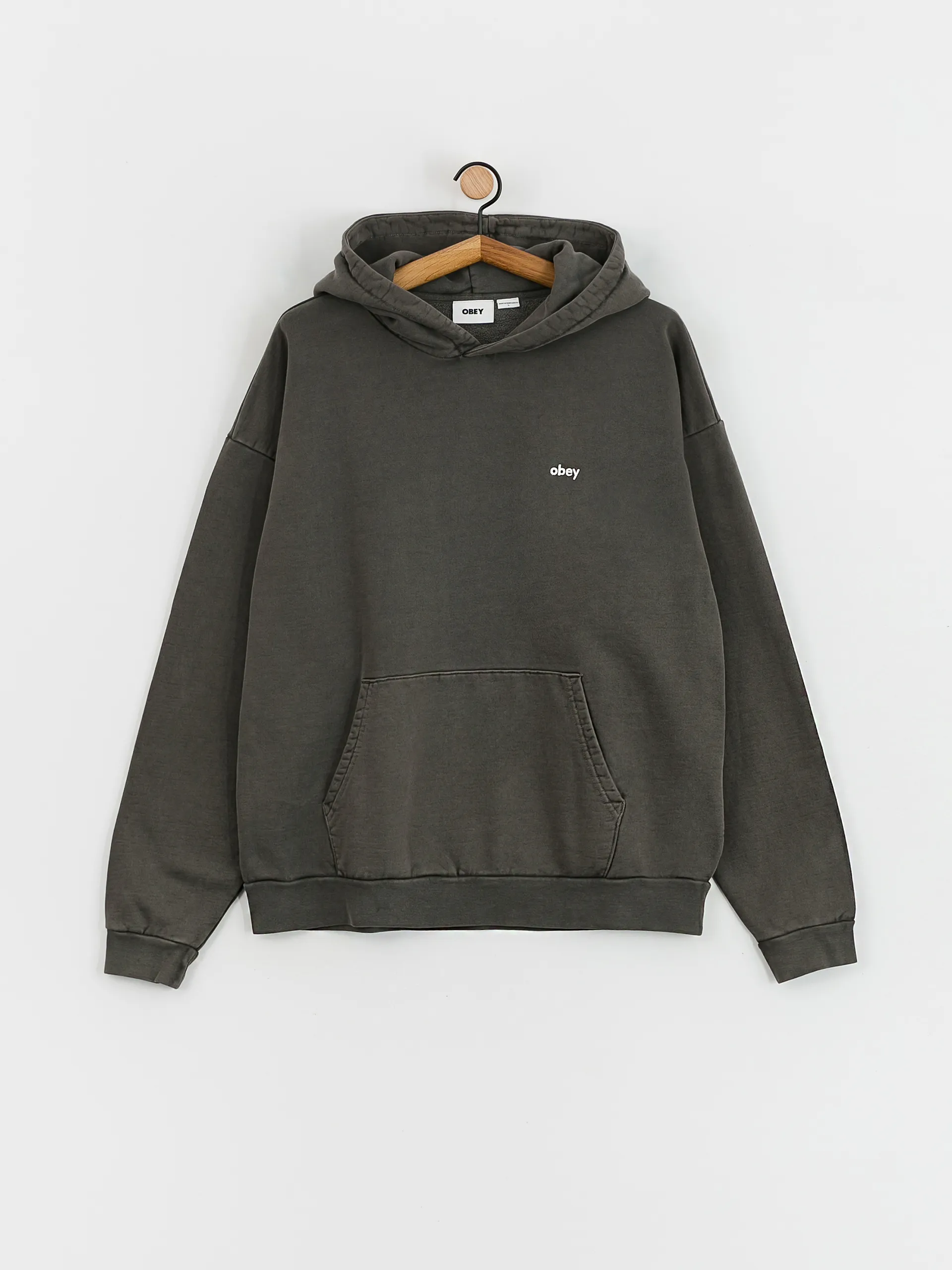 OBEY Lowercase Pigment HD Hoodie (pigment digital black)