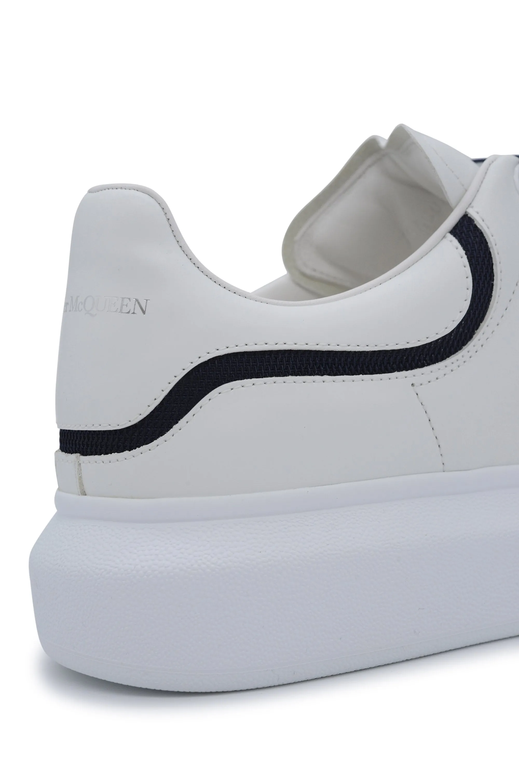 Oversize Sole New Tech Leather Sneakers White