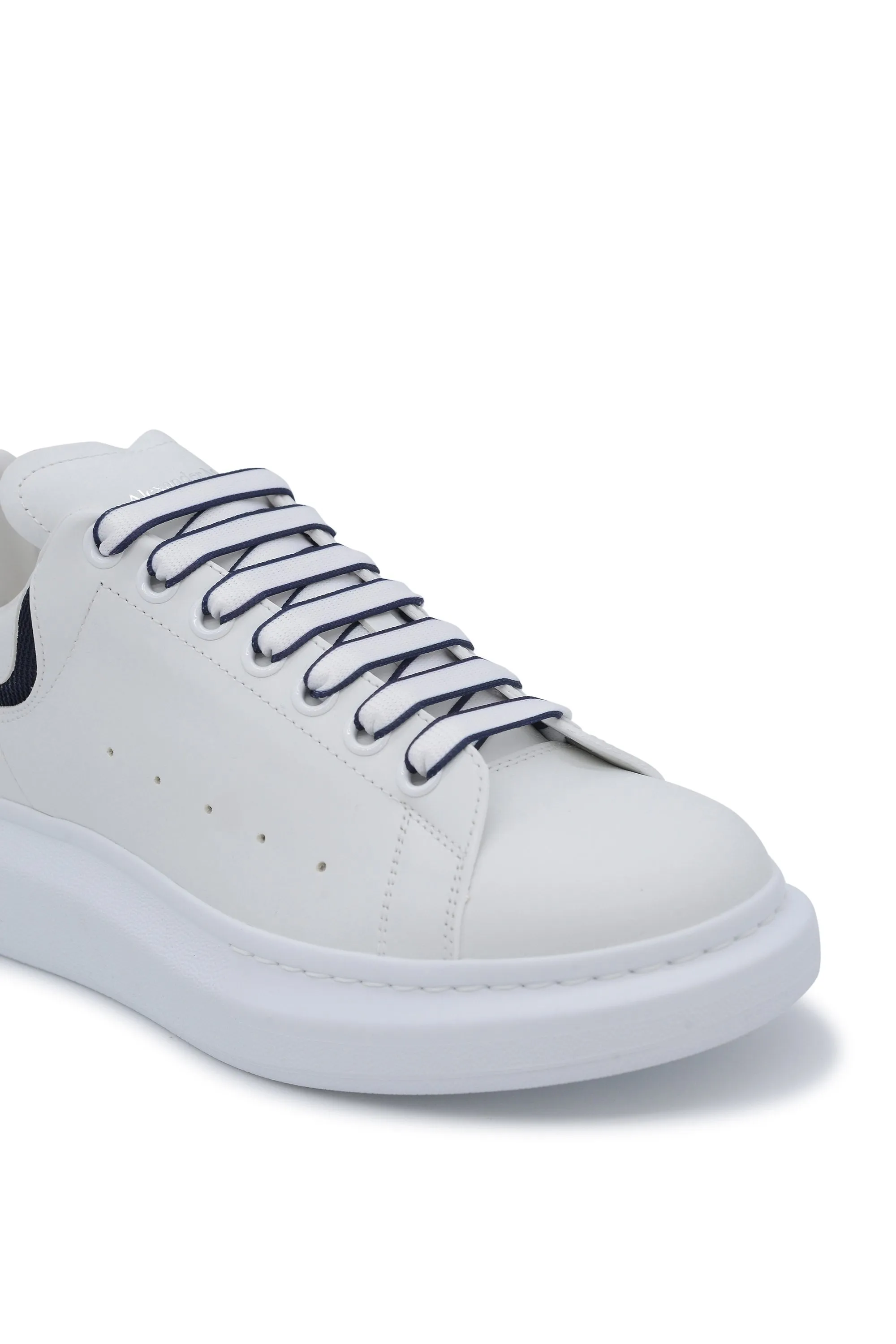 Oversize Sole New Tech Leather Sneakers White