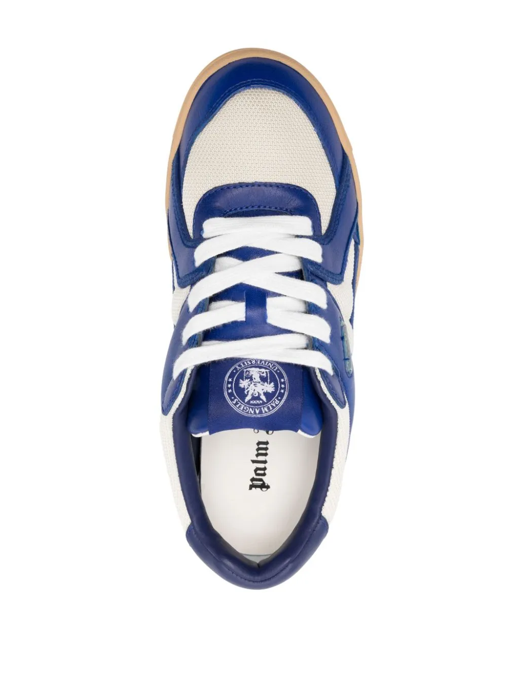 Palm Angels    Palm Angels Palm University Leather Sneakers