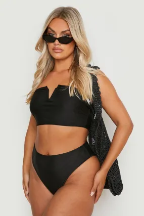 Plus V Wire Bandeau Bikini