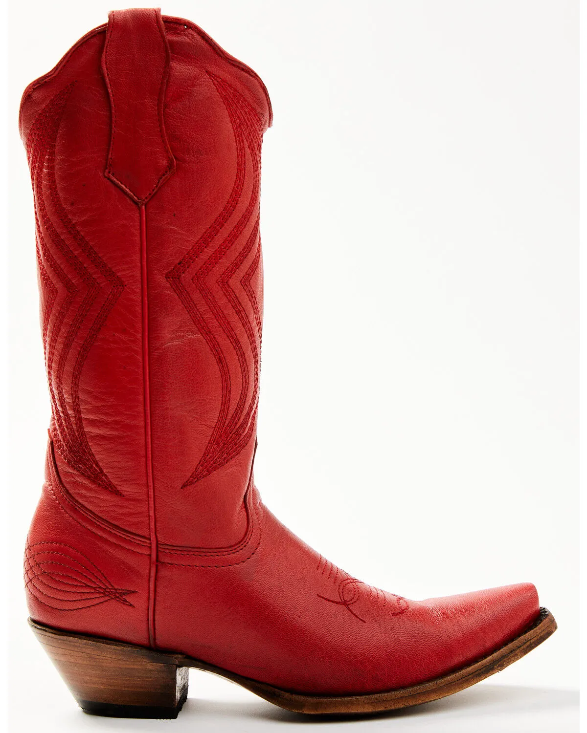 Product Name:  Planet Cowboy Women's It's All Red To Me Leather Western Boot - Snip Toe